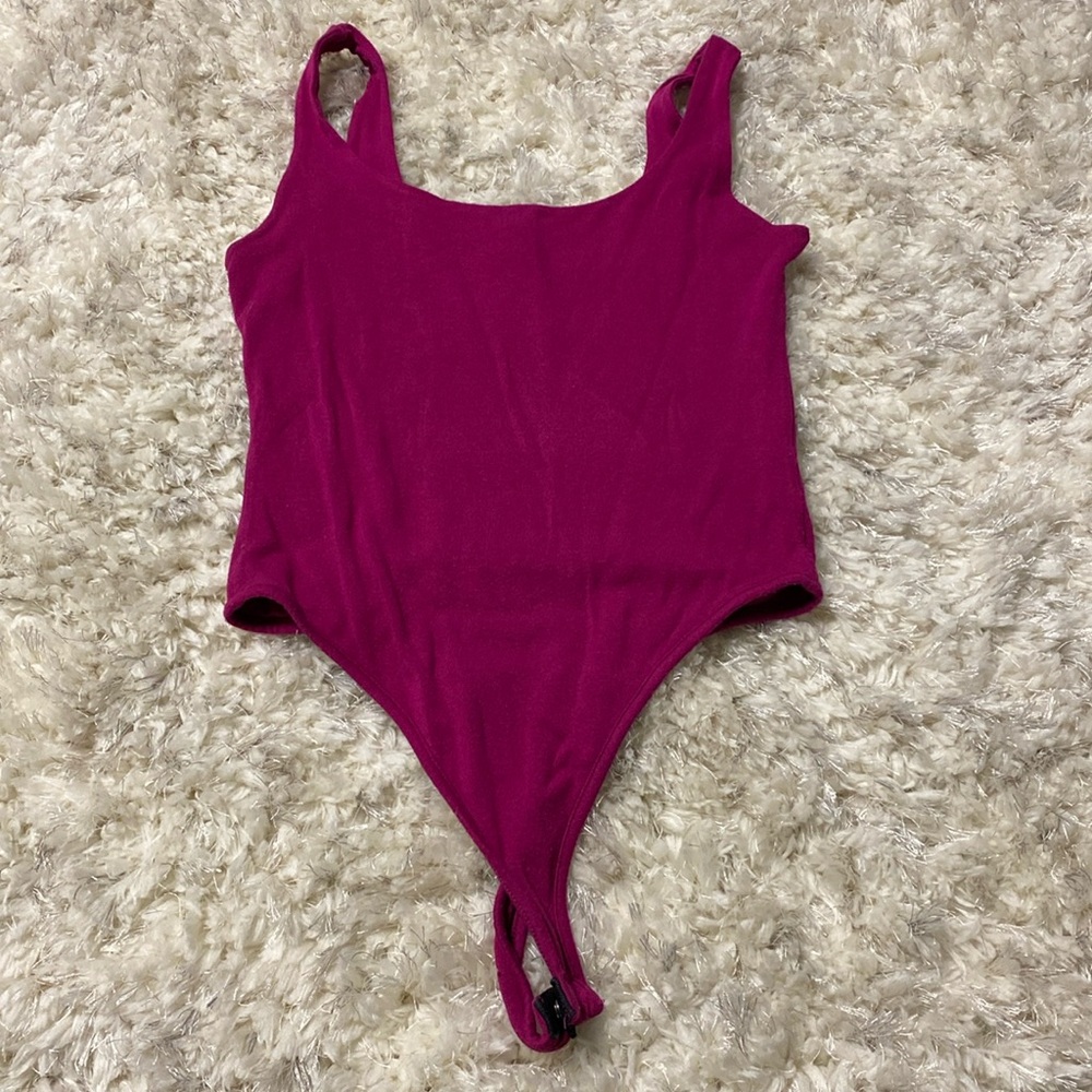 Naked Wardrobe Fuchsia Bodysuit